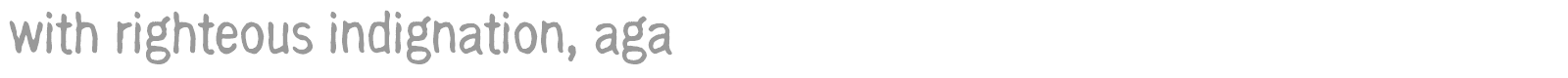 With Righteous Indignation font preview